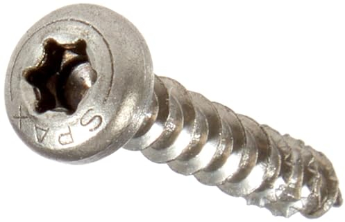 Vis universelle Spax 1.4567-0207000350203, à tête plate bombée, T-Star plus, 4CUT, en acier inoxydable A2, 207000400253