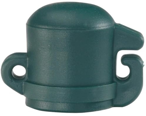 Alberts 654788 Pfostenkappe für Universalstäbe | Kunststoff, grün | für Pfosten-Ø 16 mm | 10er Set