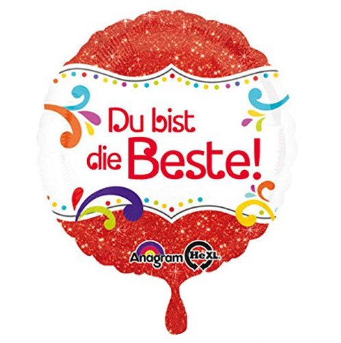 NEU Folienballon Du bist die Beste! 45cm