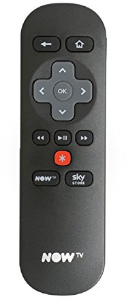 NOW TV Remote Control Replacement (Black Smart box)
