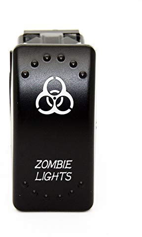 LED-Mafia Achtung - Zombie Lights JJ18 - Symbol Kippschalter Wippschalter Schalter Auto Boot KFZ LKW Licht 12V 24V