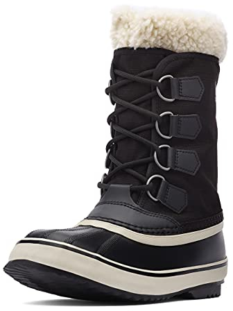 Sorel WINTER CARNIVAL WATERPROOF Schneestiefel für Damen, 40 EU, Schwarz Black X Stone