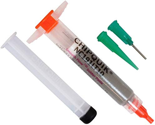Chip Quik NC191LT10 Smooth Flow Low Temp Solder Paste Sn42/Bi57.6/Ag0.4 T4 10g Syringe