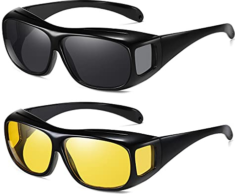 SHEEN KELLY Unisex Wear Fit Over Goggle Rx glasögon rektangulär passform över glasögon solglasögon med sidosköld körlins natthölje skydd skyddsglasögon rem