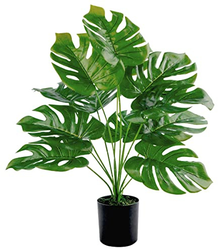 Toopify Artificial Palm Tree, 19 Large Fake Plants in Pot for Indoor and Outdoor Home Office Decor