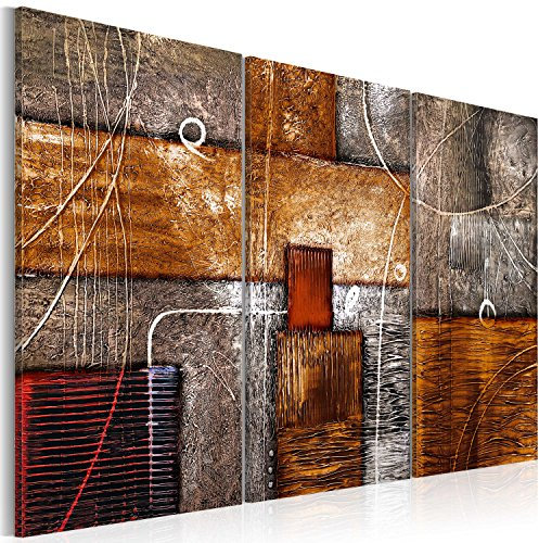 murando Acoustic Canvas Wall Art Abstract 120x80 cm / 47 x 32 picture with acoustic foam sound absorption print image Artwork 3 pcs room acoustics soundproofing a-A-0107-b-f