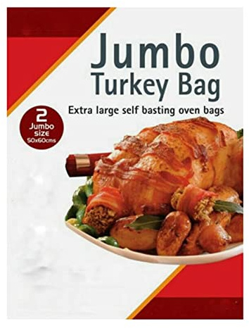 Vsorce4u 14 Bags Jumbo Turkey Roasting Bags Oven Microwave Cooking Bags Extra Large Self Basting Oven Bags (55 x 60cm)