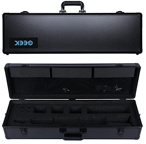 GEEK Professioneller Hartschalenkoffer für Yamaha Digital Saxophon YDS-150 Koffer Digitales Blasinstrument Griff Fall Voller Schutz Große Volumen Verpackung YDS150 Körper Batterien Zubehör (YDS-150 &