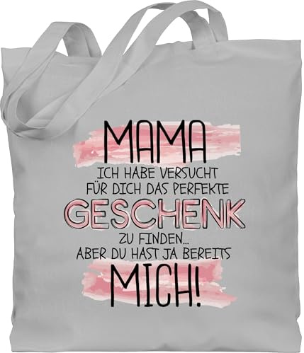 Shirtracer - Baumwolltasche - Taschen - Mama versucht das Geschenk zu finden - Du hast ja mich