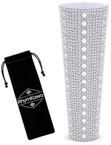 RhymKawa Glitzernde Kristall-Mikrofonhülle für Universal-Mikrofon SM58LC, Beta 58a Abdeckung, Ersatz für Strasssteine, die auf Hochzeitsfeiern, Touren und Karaoke-TV-Shows leuchten