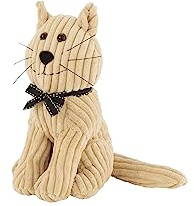 J-Line Türstopper Katze, Beige, Dekorativer und funktioneller Türstopper Tier, 28x16x36 cm