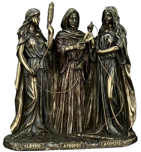 57 SPECIAL REPLICAS Skulptur Deko GRIECHISCHE SCHICKSALSGÖTTINNEN - Moira Deko Bronzefigur als Geschenk für Wohnzimmerdekoration Figuren Deko