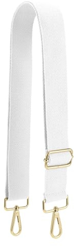 QIUTIMIY Canvas Adjustable Replacement Bag Strap, Wide Shoulder Bag Belt with Metal Swivel Hooks for Messenger Bag Handbag