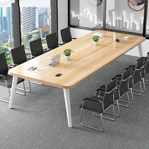 HOLGVE Konferenztisch, Kleiner Besprechungstisch for 4 Personen, 62,9L x 31,4B x 29,52H Zoll Quadratischer Computertisch, for Seminar-Schulungstisch(Wood,62.9x39.3in/160x100cm)