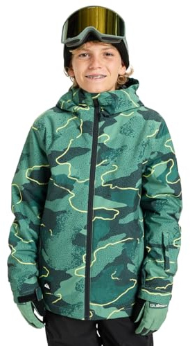 Quiksilver Mission - Giacca da neve, da ragazzo, colore: Verde