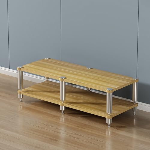 Genérico Estante para Videojuegos, Soporte Multimedia, Soporte de Audio, 120 x 48 x 42 cm, Estilo Moderno de Madera, 6 estantes escalonados, Ideal para proyector, Reproductor de DVD, Consola de Juego