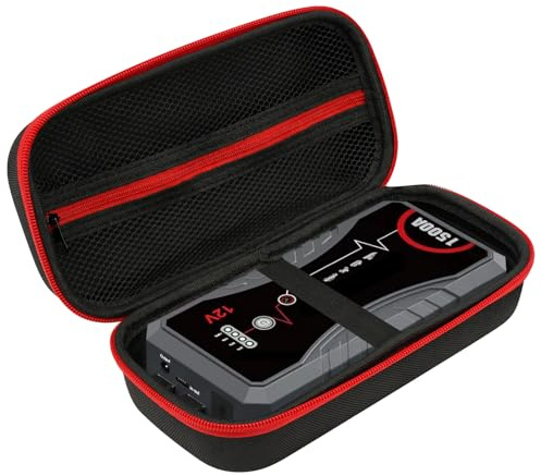 Linkidea Estuche rígido para arrancador de batería, Bolsa de Viaje a Prueba de Golpes, Compatible con Nexpow Q10S y Yaberauto YA80, arrancador de batería portátil para Coche