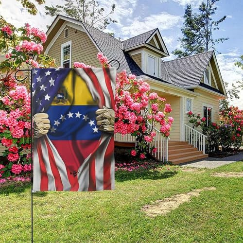 Bandera de Venezuela de doble cara, 28 x 40 pulgadas, decoración para exteriores