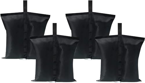 Sacos de arena para cenador de 4 unidades, pesos de tela Oxford, saco de arena con peso, para toldo desplegable, tienda de campaña, protección solar y carpas emergentes