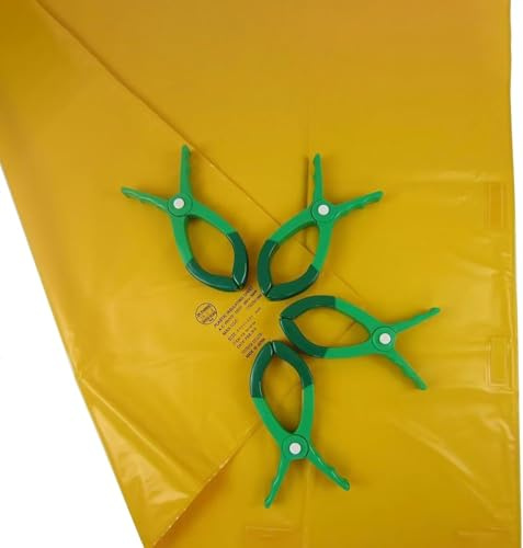 ININOSNP Protección contra descargas eléctricas Manta Aislante de Resina, con Tejido Aislante de Mantenimiento y 4 Clips.(Yellow 0.4kv,40x50cm)