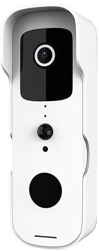 FABENIC Enway Smart Doorbell HD Wireless Video Doorbell with Chime, PIR Motion, Night Vision, 2 - Way Audio, Battery Powered (White)