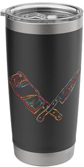 Knife and Cleaver Meat Enthusiast Butcher Stainless Steel Insulated Tumbler