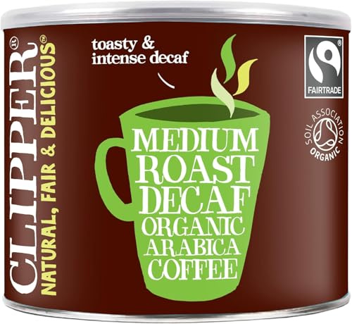 Clipper Decaf Organic Medium Roast Instant Coffee, 500 g, Fairtrade, Sustainable