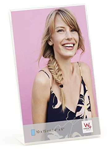 walther design Bilderrahmen 21 x 29,7 cm (DIN A4) Kunstglas Hochformat Portraitrahmen ASH2130