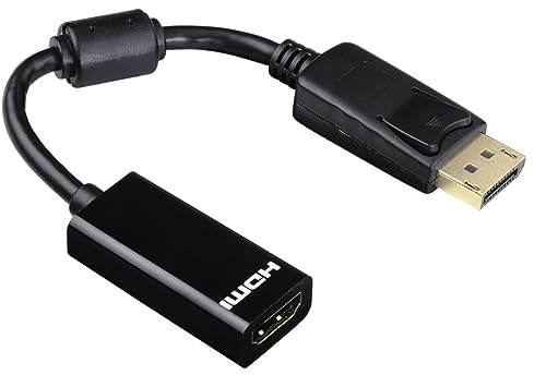 Hama 00133491 HDMI-Kabeladapter, DisplayPort, HDMI, männlich/weiblich, Schwarz