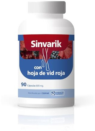 Anroch Sinvarik, Producto Natural para Piernas Cansadas, Varices y Hemorroides - 60 Cápsulas