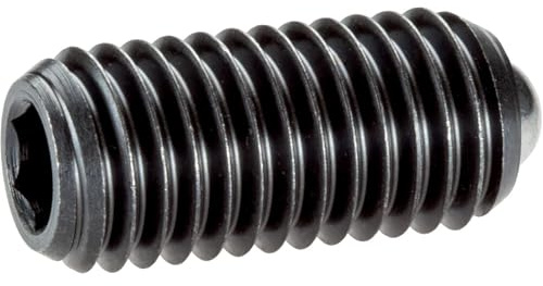 Federndes Druckstück, mit rollender Kugel und Innensechskant/Automatenstahl, Standard-Federkraft | d1=M5 | 22031.0005