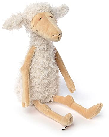 SIGIKID 39618 Is mir erstrecht schlecht BeastsTown Schaf für Mädchen Jungen und Erwachsene Kuscheltier empfohlen ab 3 Jahren Weiß-Beige/Schaf