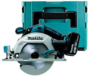 Makita Dhs680F1J Kreissäge, Durchmesser 165 mm, Bl 18 V, Lxt + 1 Akku 18 V, 3 Ah, Li-Ion, Bl1830B, inkl. Makpac Koffer