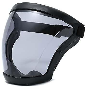 TOKLYUIE Anti-Fog Protective Full Face Shield-Super HD Reusable Face Protective Cover Adjustable Universal