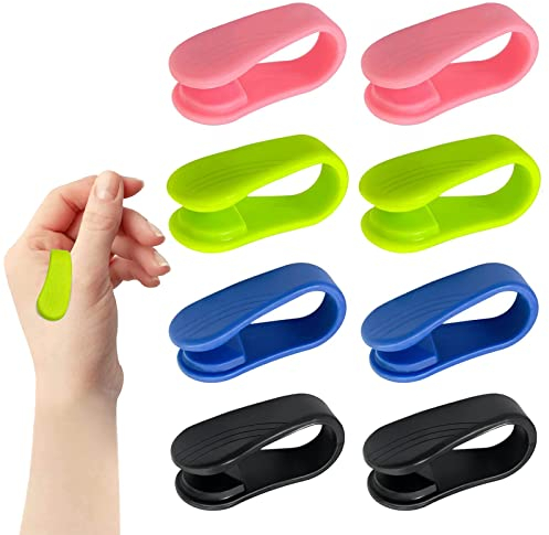 Massage Akupressur Clip 8 Stück Portable Acupressure Device zur Migränehilfe Verwendet Werden Spannungen Angstzustände Lindern Stress Schmerzen Lindern（Grün & Schwarz & Blau & Rosa）
