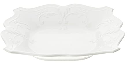Hervit PIATTINO Porcellana Bianca A Rilievo 22X22 HERVIT28575