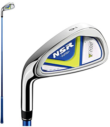 NSR Junior Mazze da Golf per Mano Sinistra Iron #7#9 Bambini Ragazzi Ragazze Età 3-12 - Regalo Perfetto per Sport da Golf all'Aperto (6-8Y-Blu-#9)