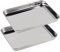 SWAWIS 2 Pezzi Teglia Forno Rettangolare, 23x17x2.5cm Teglia da Forno in Acciaio Inox per cottura a forno, Lavabile in Lavastoviglie