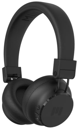 MIIEGO MOOVE35i PRO | Active Noise Cancelling Bluetooth Kopfhörer | Kabellose On-Ear Headphones | 70 Std. Akkulaufzeit | Black in Black (Black in Black)