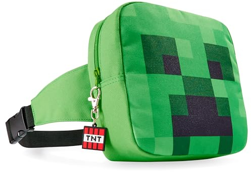 Minecraft Kinder Bauchtasche Bauchtasche für Jungen Gamer, grün, Einheitsgröße, Hüfttasche