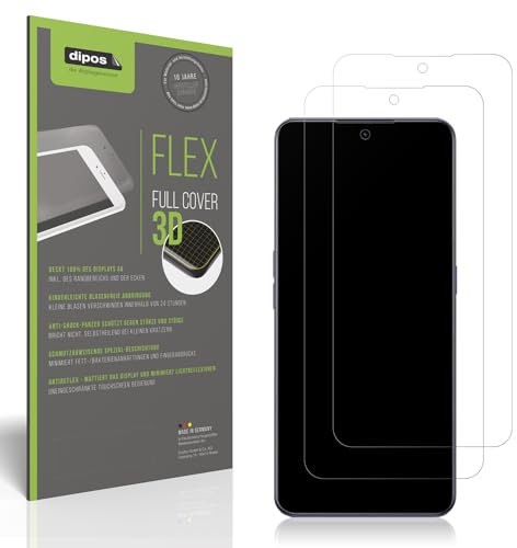 dipos Flex 2X Protector de Pantalla Mate Compatible con Realme GT Neo 5, Anti-Reflectante, 100% de Cobertura de Pantalla, Compatible con Huellas Dactilares