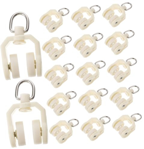 Rodillos de Repuesto para Riel de Cortina, 30 Piezas Beige
