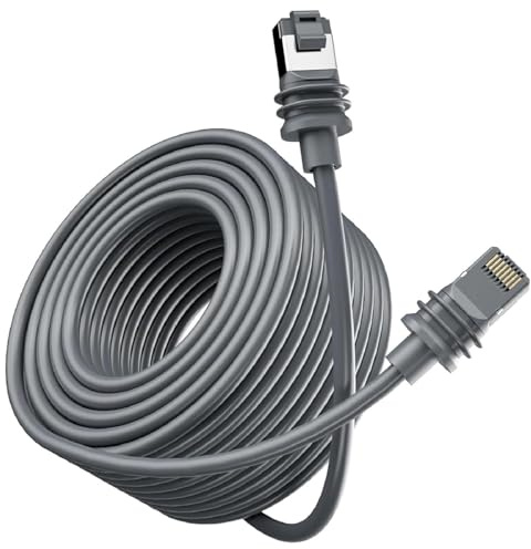 Cavo Starlink Gen 3, 15m Cavo Prolunga Starlink Gen 3 Collega e Utilizza | Cavi Starlink per Starlink Standard Actuated Gen 3/Satellite V3 1200 Mbps (15m)