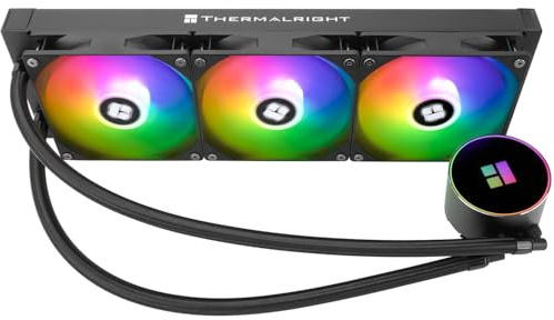 Thermalright Frozen Magic 360 Black ARGB V2 CPU Aio Cooler, Triple High-Performance PWM Fans with 1600RPM, for Intel LGA1150/1151//1200/2011/ 1700&AMD:AM4/AM5, PC Cooler Aio, 240 Liquid Cooling Row