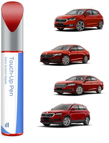 PARTS4EV 8T8T/ F3K Corrida-Rot Lackstift Kompatibel mit Skoda Exakte Übereinstimmung für Chips und Kratzer