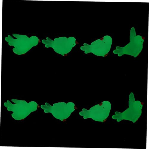 iplusmile Scena Notturna Luminosa Con Piccione - 8 Statuette in Schiuma Per Acquario Scrivania E Decorazioni Da Giardino