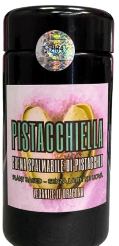 Pistacchiella – Crema di Pistacchio 100% Vegetale | Plant Based | Spalmabile Senza Latte | Vegan, Senza Glutine | Ideale per Dolci, Colazioni e Ricette Gourmet (150 Millilitri)
