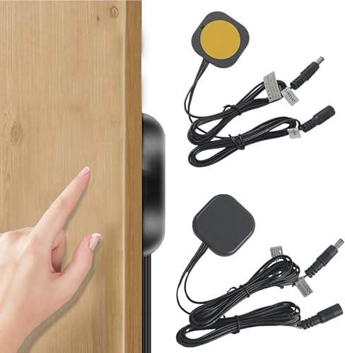 Concealed LED Touch Dimmer Switch, DC 5V-24V Touch Sensor Stepless Dimming Switches for LED Strip Lights, Penetrable Wood, Stone, Glass and More, No Hole Required