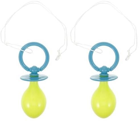 FESTFENDS Jumbo Pacifier Odour-Free Lightweight for Adults Costume Accessory 2pcs Blue Plastic Large Pacifier Prop for Themed Events and Cosplay Parties