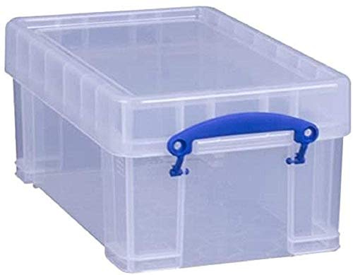 Really Useful Box 3 Stück Aufbewahrungsbox 5,0 Liter XL/Ideal für Büro und Haushalt/ 340x200x150mm - transparent